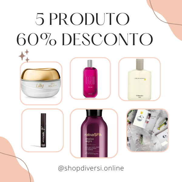 Promoção 5 produtos por um preço Baixo